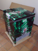 Adesivo para vidro simulando jato de areia
